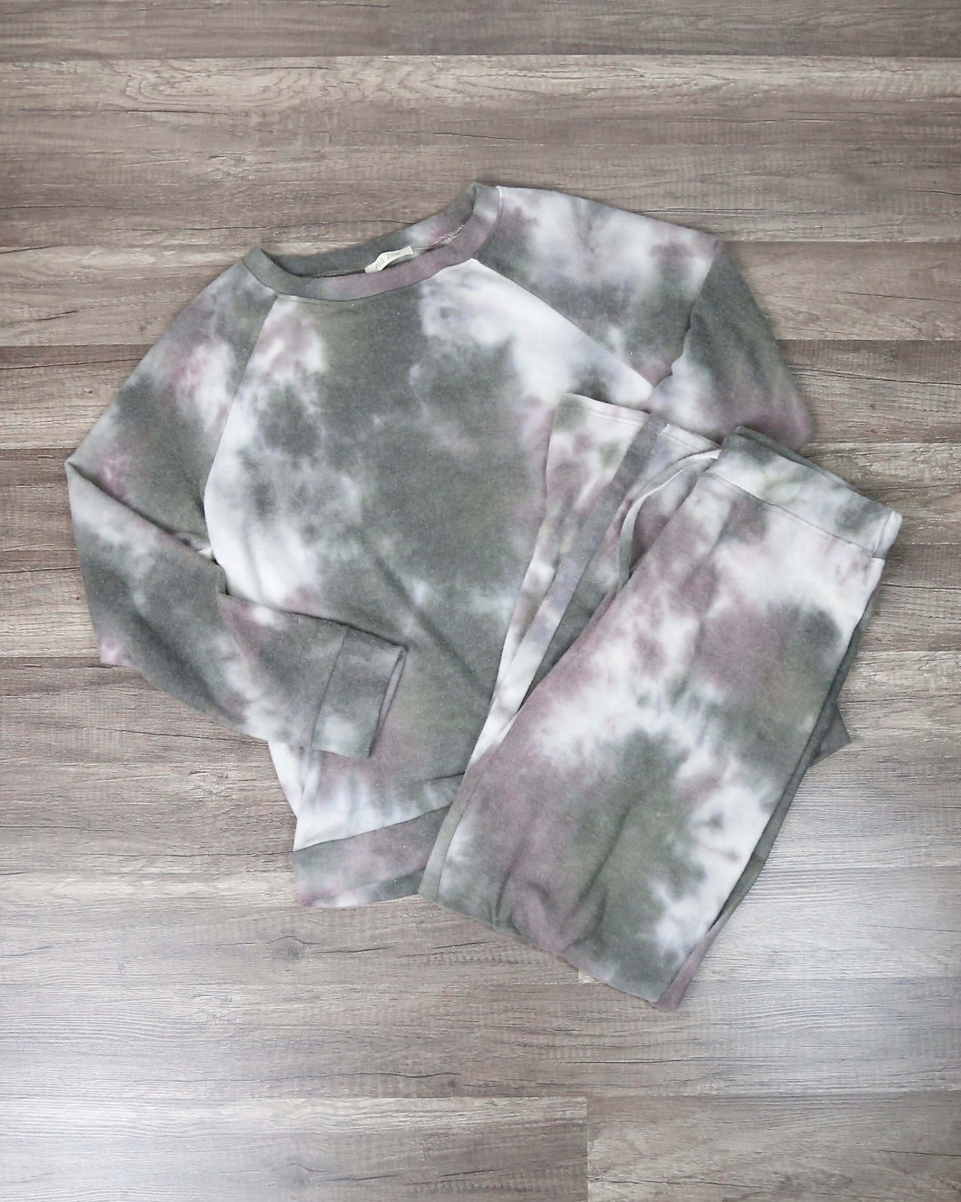 Tie Dye Print Sleep Lounge Wear Set - More Colors