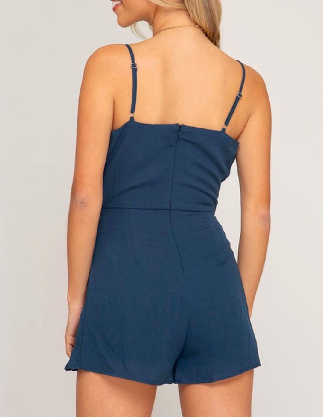 Love Story Sleeveless Wrap Romper in More Colors