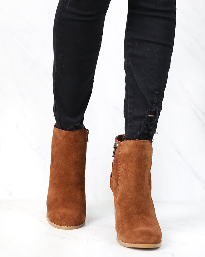 Sbicca - Lorenza - Suede Leather Ankle Booties