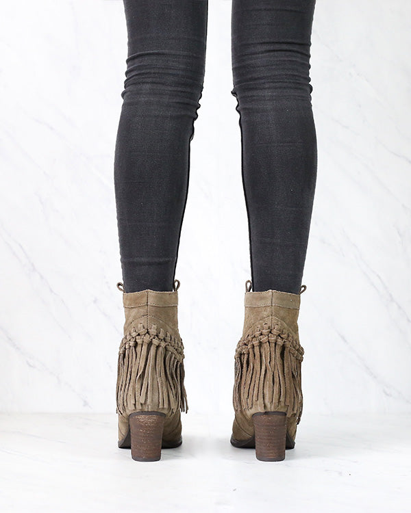 Sbicca - Sound Suede Leather Fringe Bootie in More Colors