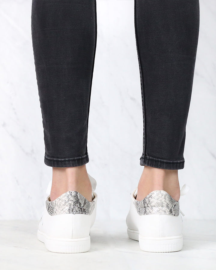 Snake Print Star Sneaker