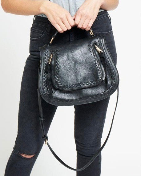 Stylish Khloe Crossbody Vegan Leather Bag - More Colors