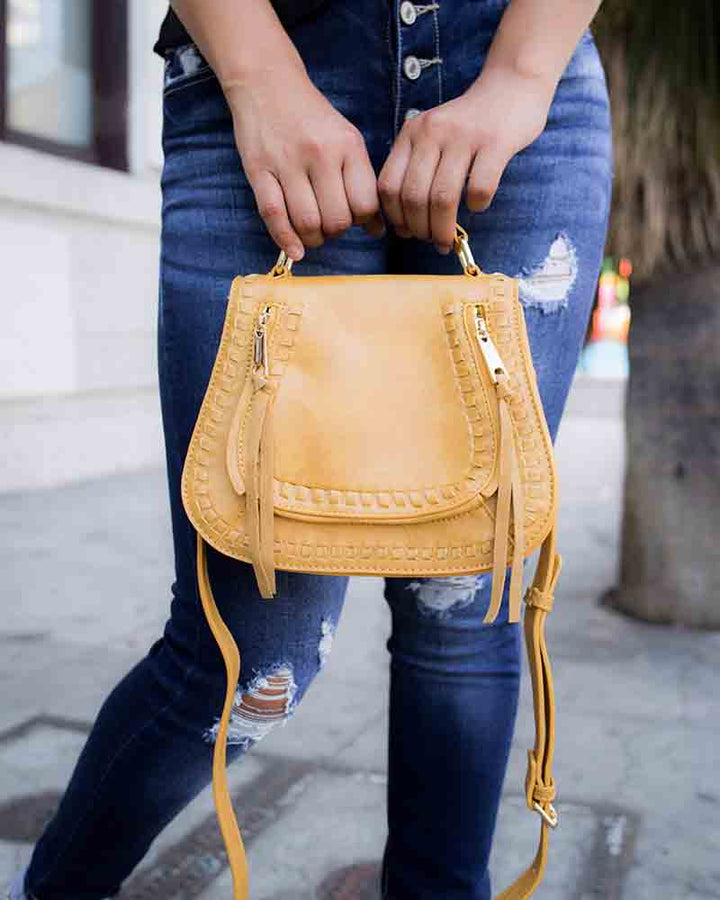 Stylish Khloe Crossbody Vegan Leather Bag - More Colors