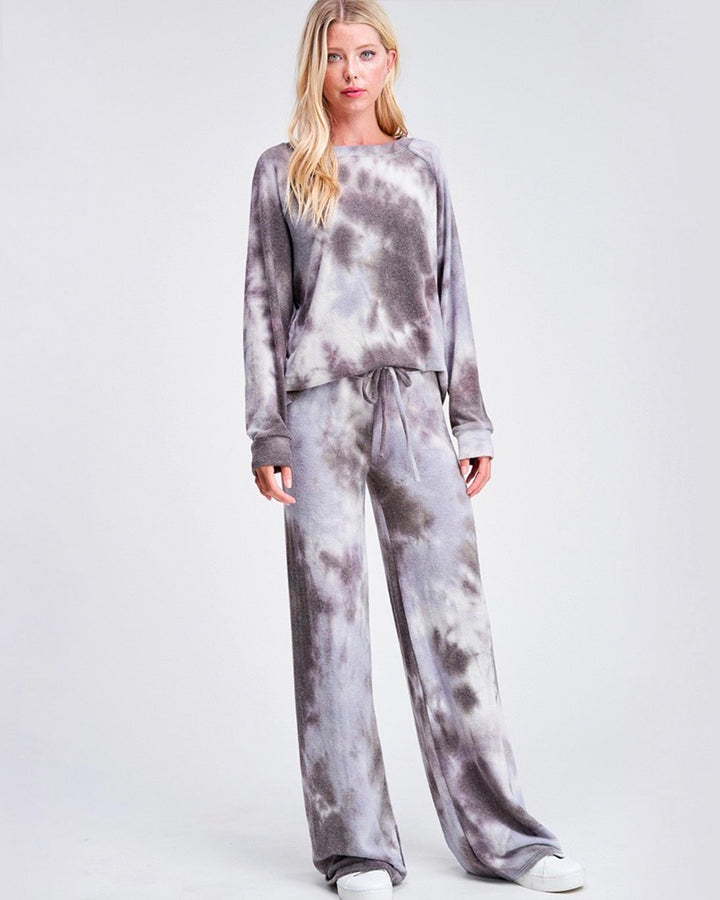 Tie Dye Print Sleep Lounge Wear Set - More Colors