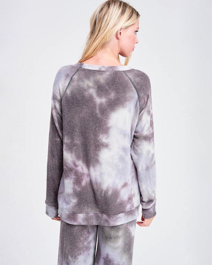 Tie Dye Print Sleep Lounge Wear Set - More Colors