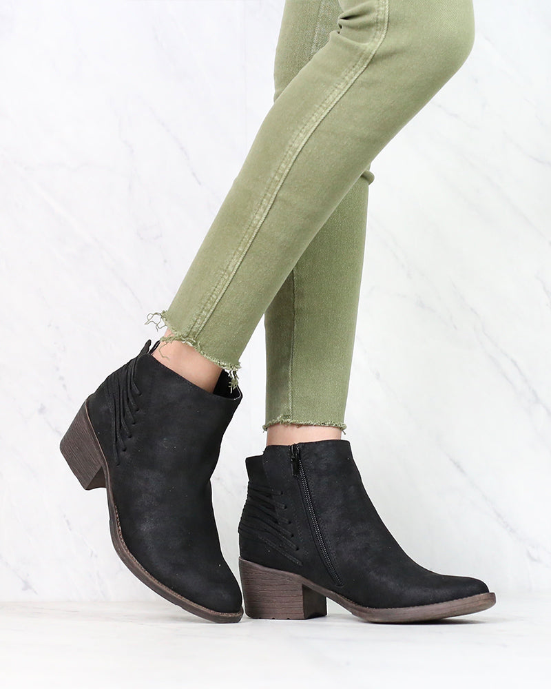 Very Volatile - Merrick Lace Back Booties in More Colors