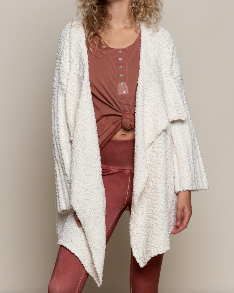 Ivory popcorn sweater best sale