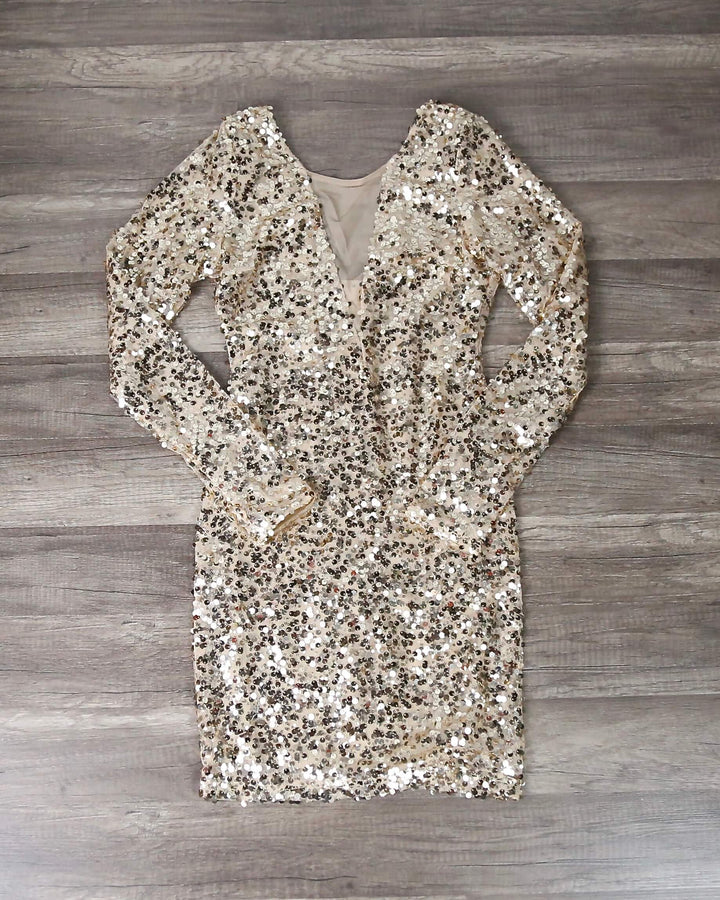 Dazzling Sequin Party Dress in More Colors