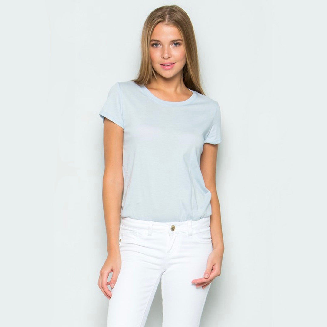 Cotton Tee Shirt Bodysuit in More Colors