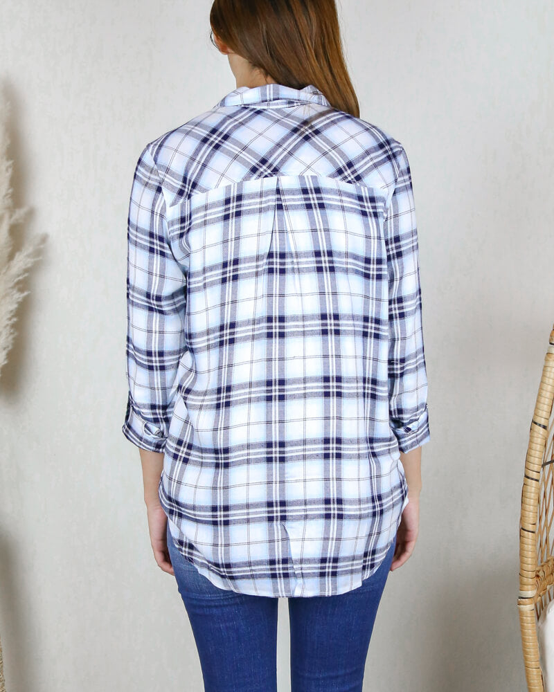 Working at the Rails Button Up Plaid Shirt in More Colors