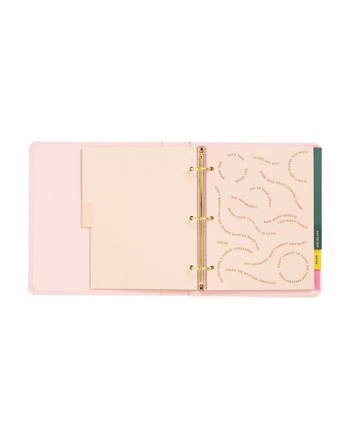 Ban.do - Travel Hard Cover 3-Ring Binder Planner - Paradiso