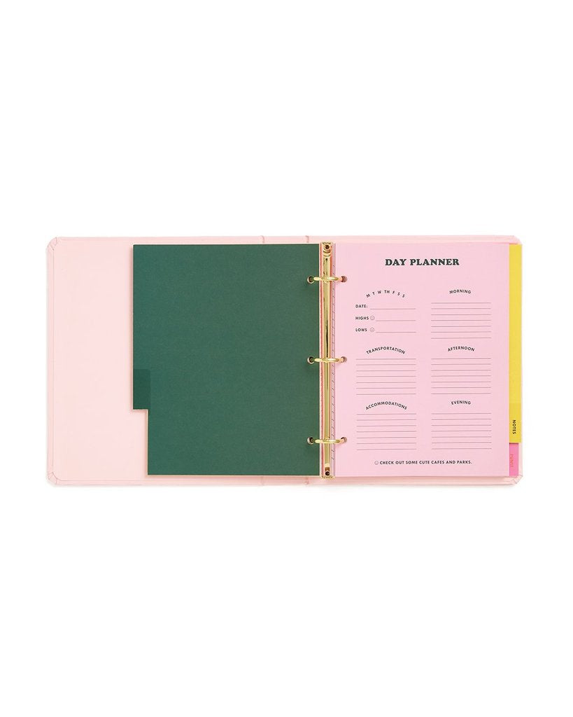 Ban.do - Travel Hard Cover 3-Ring Binder Planner - Paradiso