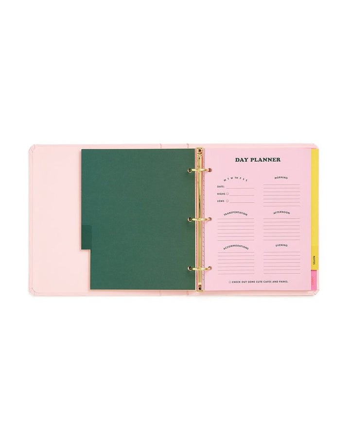 Ban.do - Travel Hard Cover 3-Ring Binder Planner - I'm Outta Here