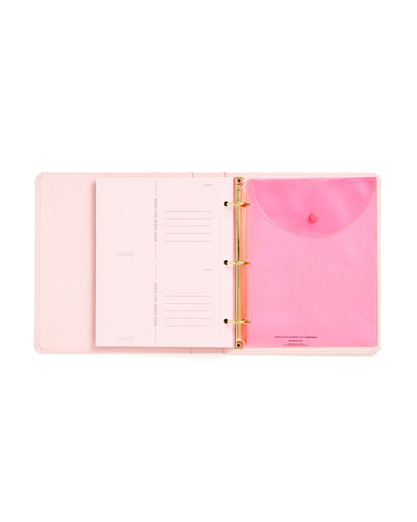 Ban.do - Travel Hard Cover 3-Ring Binder Planner - Paradiso