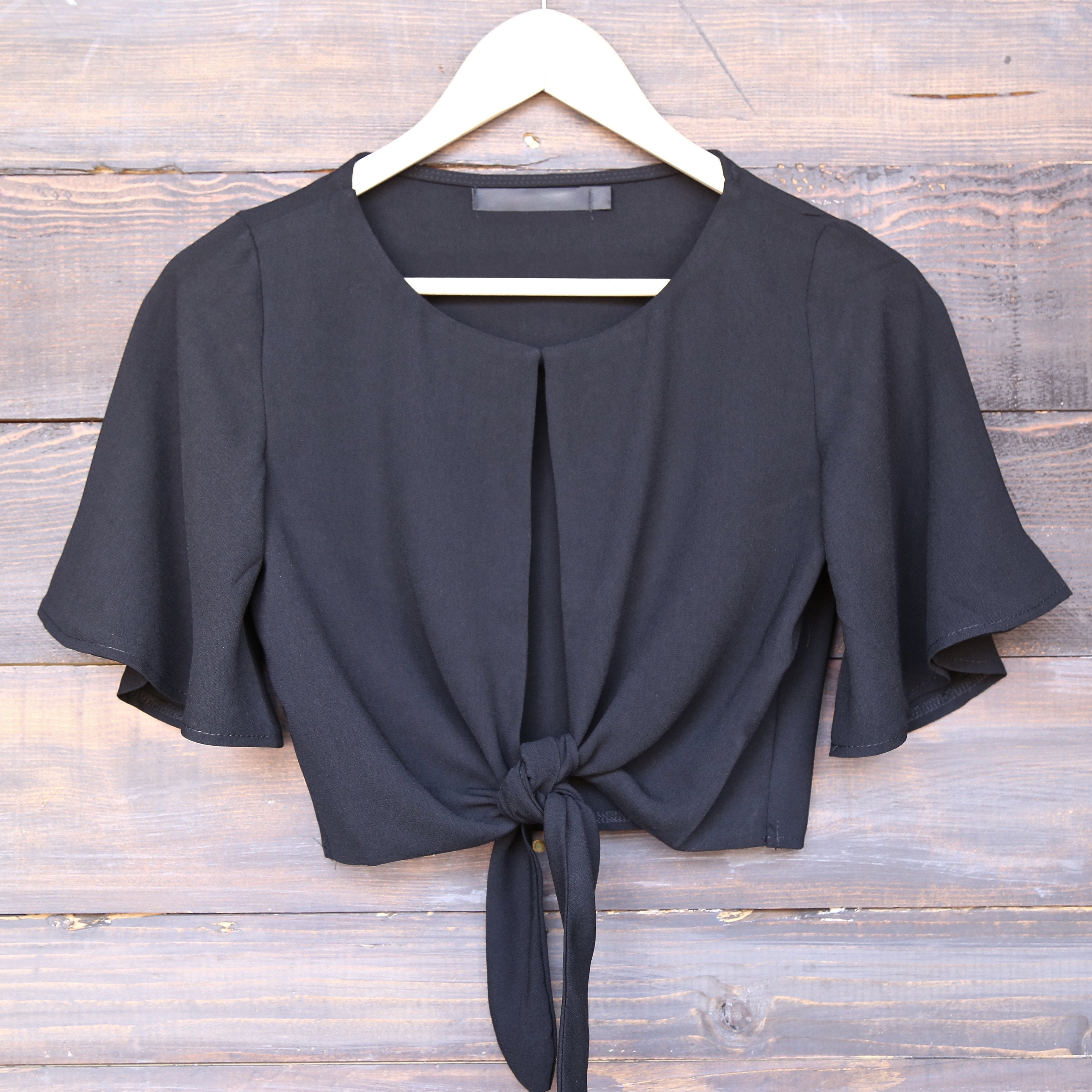 Key To My Heart Front Tie Crop Top in More Colors – Shop Hearts