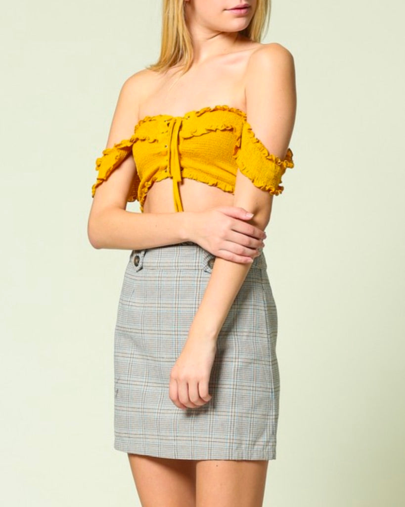 Illa Illa - Smocked Crop Top in More Colors